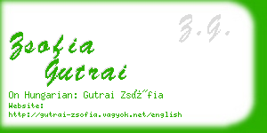zsofia gutrai business card